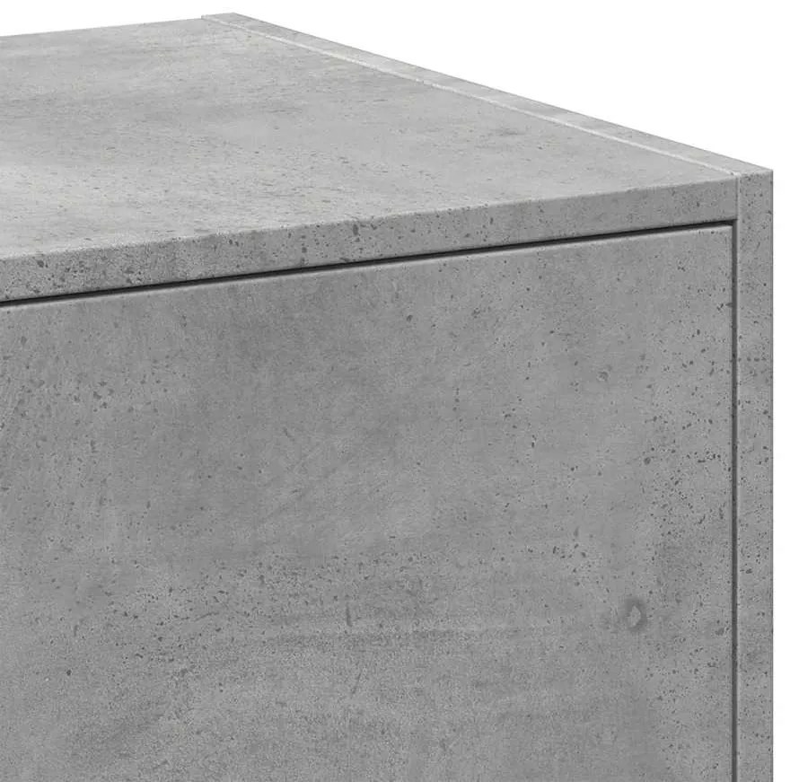 betonszürke szerelt fa patikaszekrény 40 x 41 x 77,5 cm