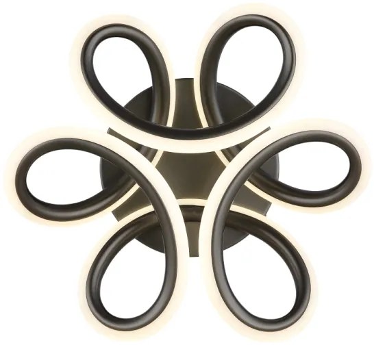 Globo 67386-24A - MELISAND LED mennyezeti lámpa 24W, 26 cm, fekete