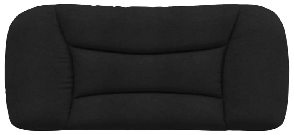fekete szövet fejtámla párna 80 cm