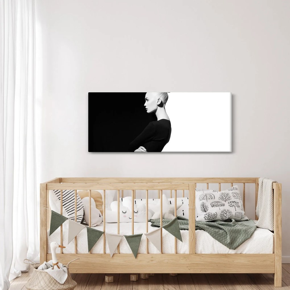 Kép - Nő à la yin and yang (120x50 cm)