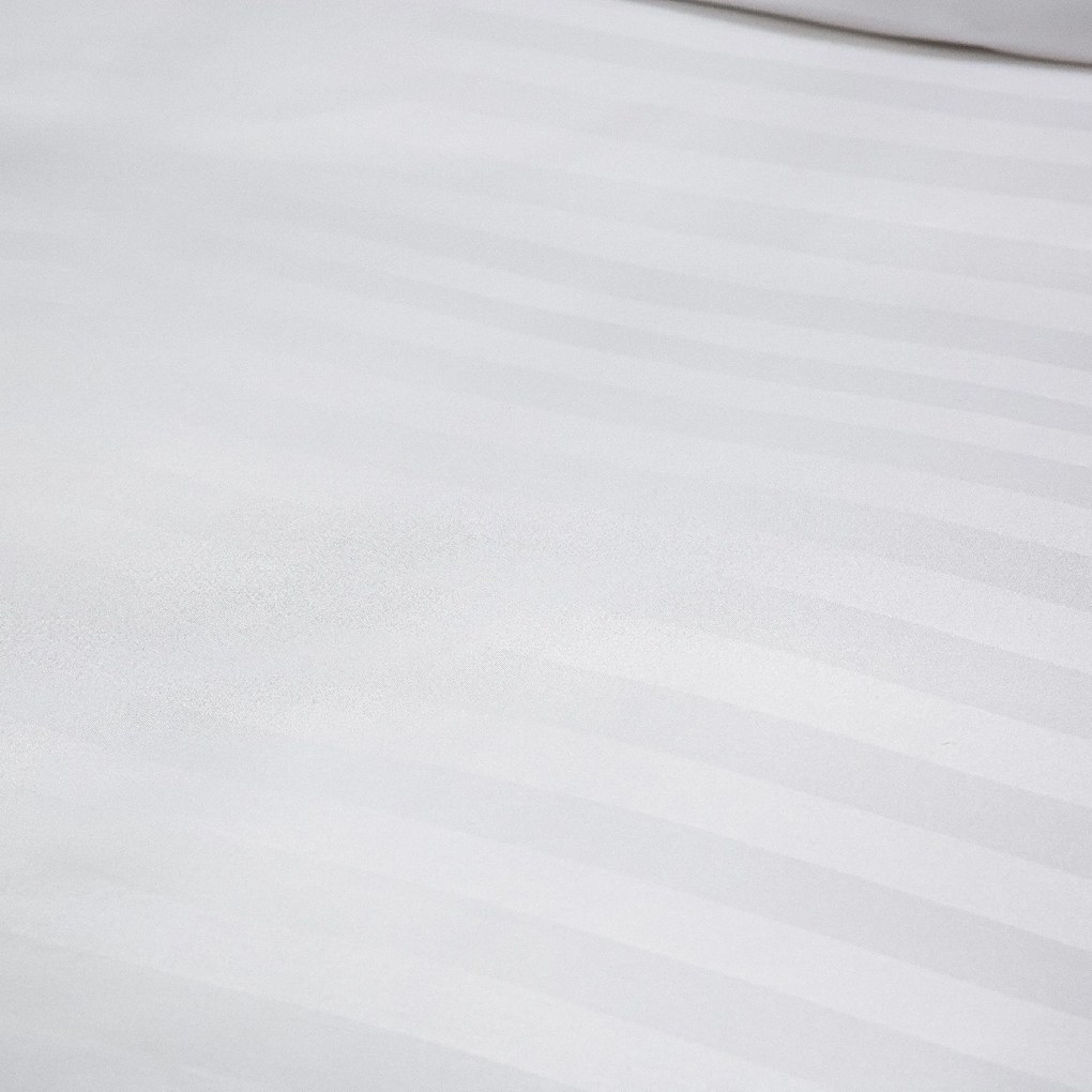 JASMINE mikroszálas szállodai ágyneműhuzat, fehér – 2 cm-es csíkos Ágyneműhuzat mérete: 70 x 90 cm | 140 x 200 cm