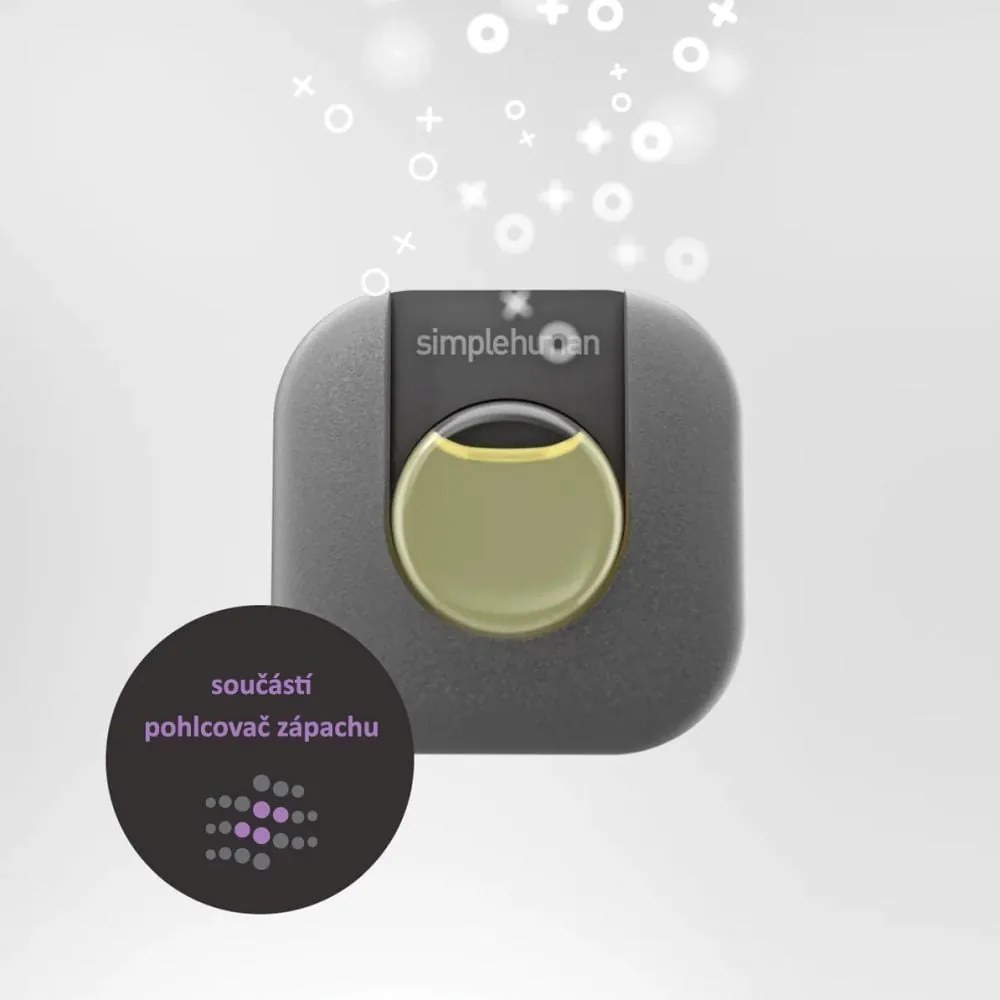 Rozsdamentes acél érintésmentes szemetes 45 l – simplehuman