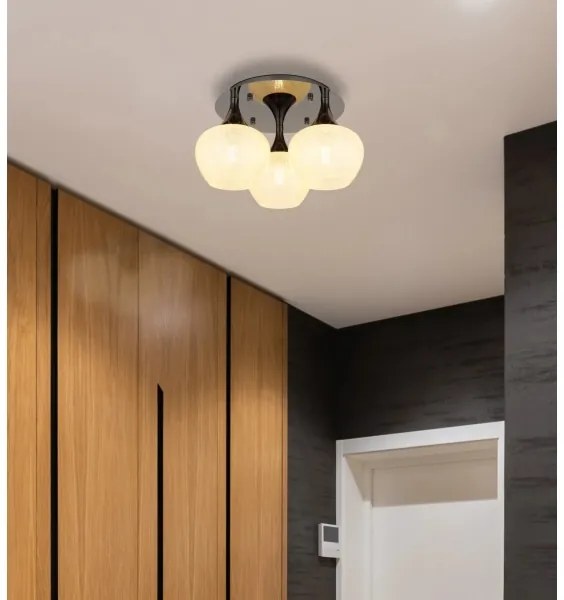 Globo 15548-3DK - Felületre szerelhető csillár MAXY 3xE27/40W/230V antracit