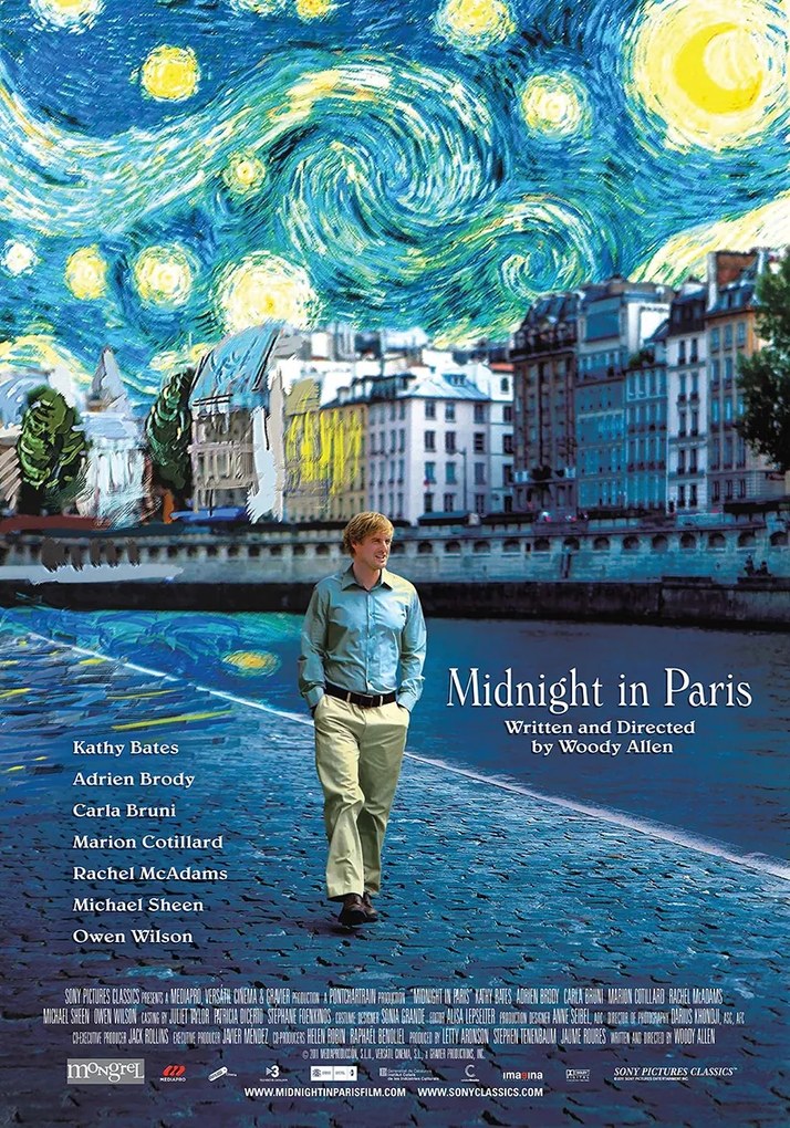 Filmposzter Midnight in Paris (2011) Éjfélkor Párizsban 91,5x61cm #438