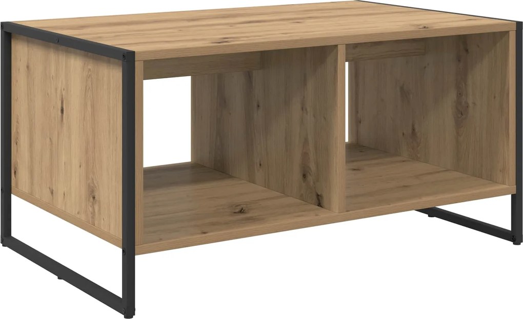 vidaXL Dohányzóasztal Művészi tölgy 80 x 50 x 40 cm Faanyag