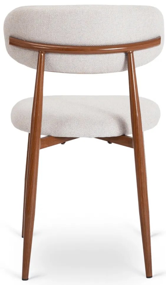 Elegáns Étkezőszék Dió/Világos Szürke Színben. FLAVIO