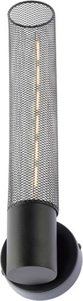 Aca Lighting fali lámpa 1XE27 fekete fém 10X10X39CM Alcatraz OD601W39B