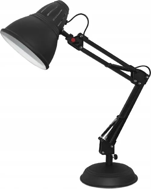 Retro asztali lámpa Ufficio, fekete színben