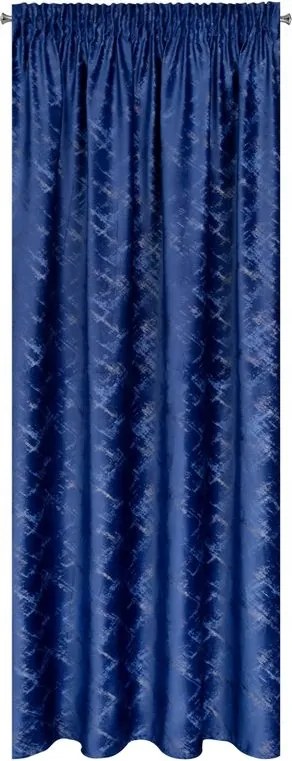 Szalagra kész függöny 140x270 cm sötétkék
