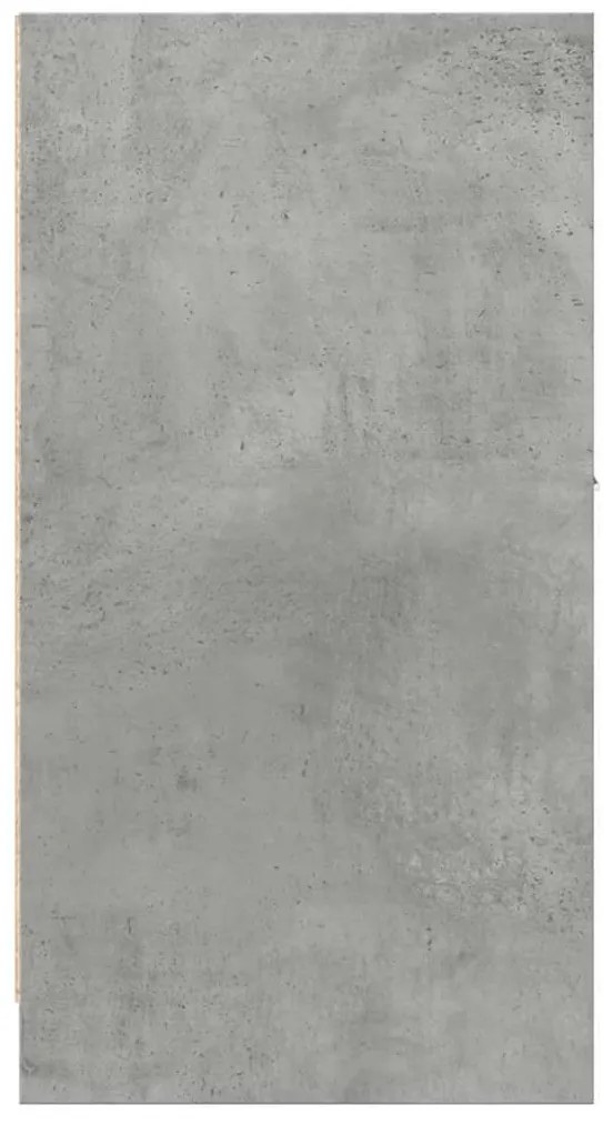 betonszürke szerelt fa patikaszekrény 40 x 41 x 77,5 cm