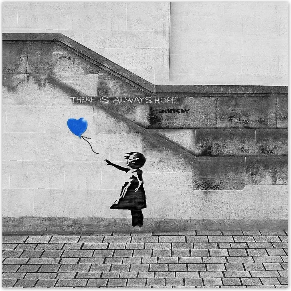 Poszterek 140x140 Banksy Always Hope Mural
