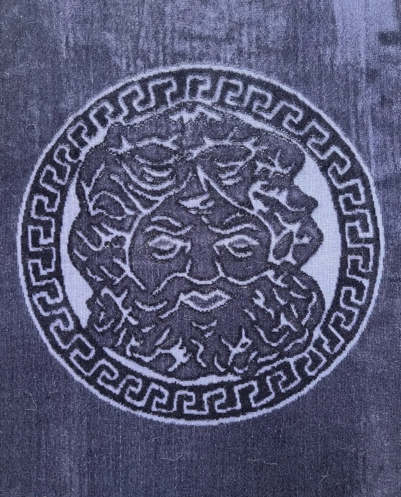 Poseidon sötétkék strandtörölköző