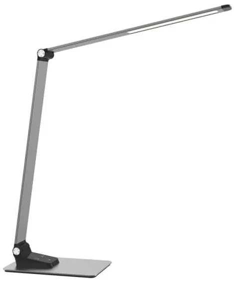 Platinet ALU asztali lámpa 10 W, USB, alumínium / fekete
