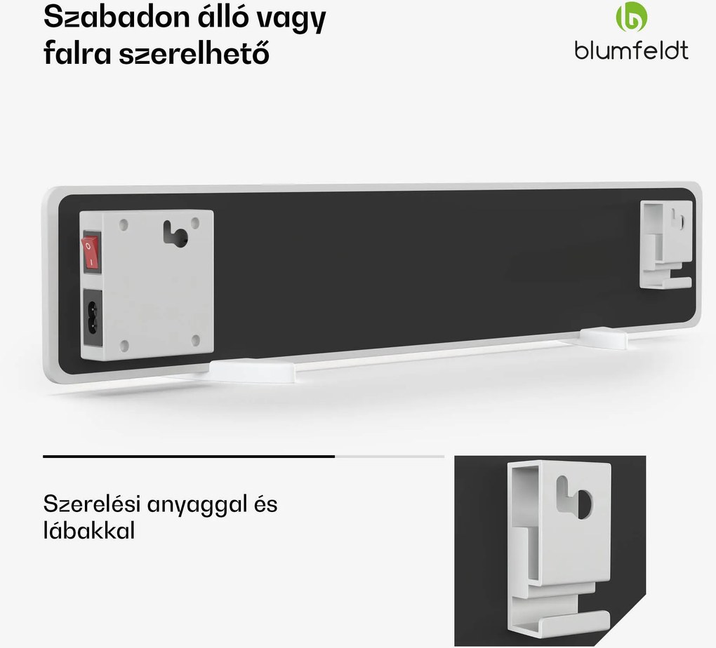 Blumfeldt DryWave infravörös falszárító, 50 W, festékek és vakolatok szárítása, falra szerelhető