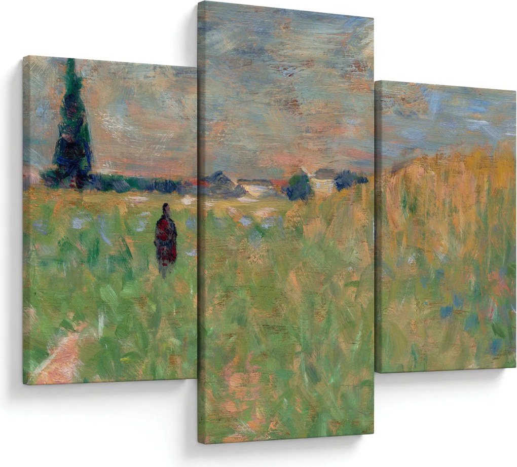 Kép - Georges Seurat, A Summer Landscape, reprodukciók (90x60 cm)