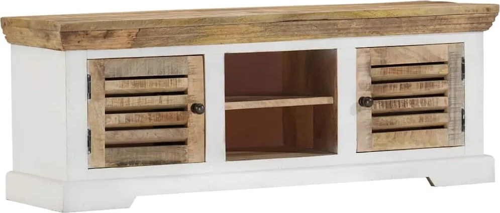 vidaXL tömör mangófa TV-szekrény 110 x 30 x 40 cm