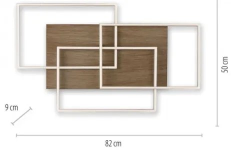 Paul Neuhaus 8330-79 - LED Dimmelhető felületre szerelhető csillár PALMA 3xLED/12W/230V + távirányító