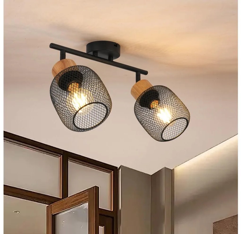 Brilagi - BASKLITE spotlámpa 2xE27/15W/230V gumifa/fekete