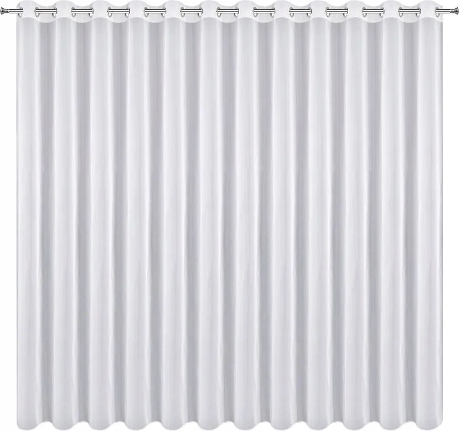 Fehér függöny Violet sima fátyol 500X300 kerekek Eurofirany