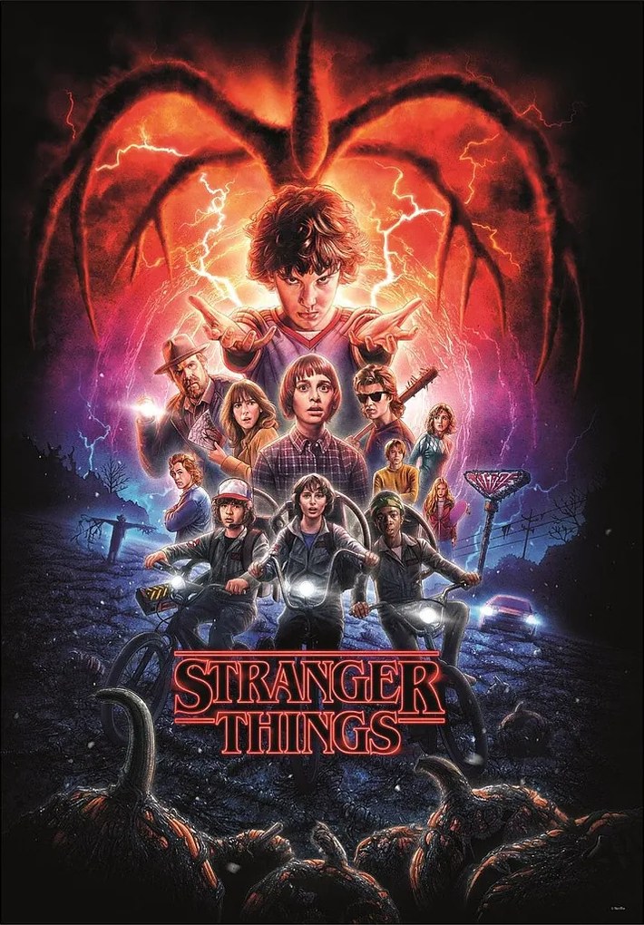 Stranger Things Shadows 1000 db-os Compact puzzle Clementoni