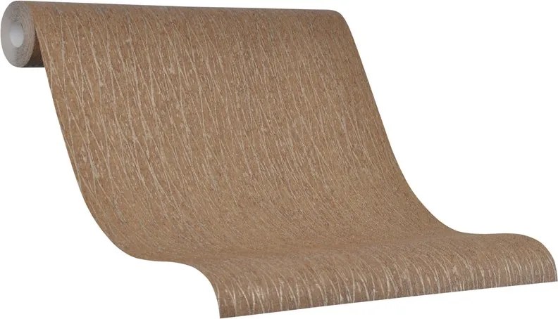 Vinyl tapéta, barna dombornyomott