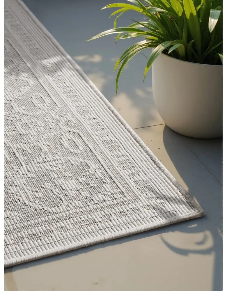 Szürke-elefántcsont színű kültéri-beltéri szőnyeg 120x170 cm Duet Kona – NORTHRUGS
