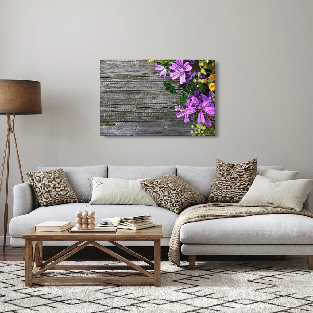 Kép - réti virágok (90x60 cm)