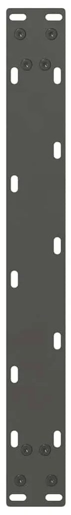 2 db antracitszürke acél dohányzóasztal láb 50x(30-31) cm