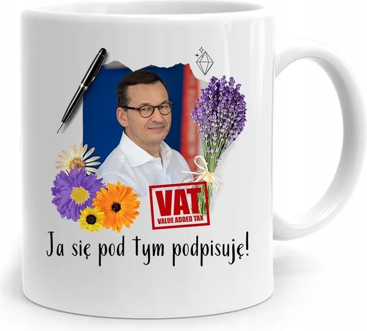 Bögre Politikus Miniszterelnök Mateusz Morawiecki Pis