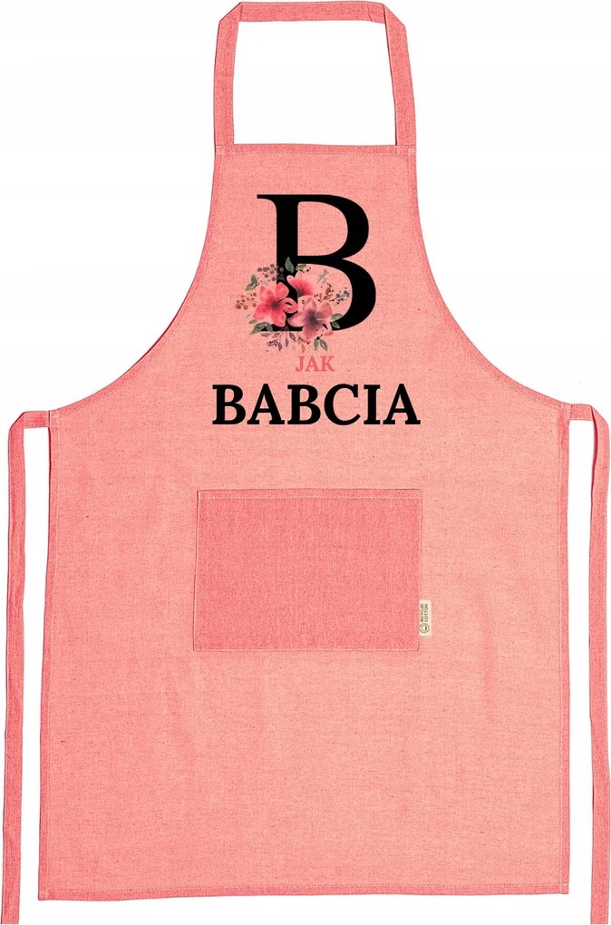 Újrahasznosított Pamut Kötény Öko Ajándék Nagymama Nap Nagymama