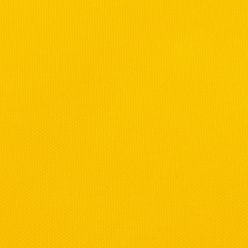 sárga háromszögű oxford-szövet napvitorla 3,5 x 3,5 x 4,9 m