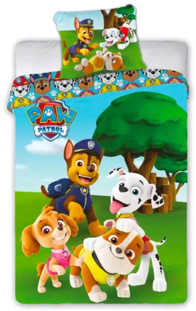Lepedők Disney Paw Patrol team 140x200cm+90x70cm Setino