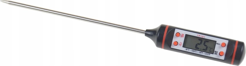 Tűs hőmérő LCD konyhai hússzonda