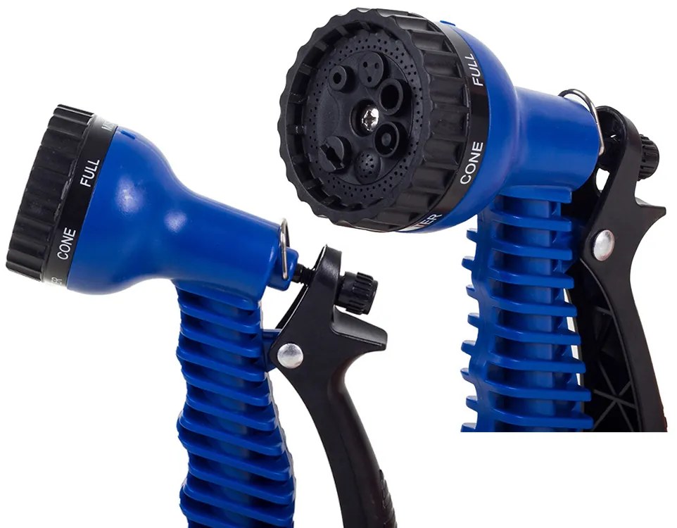 X-HOSE locsolócső szórófejjel 15 m - fekete