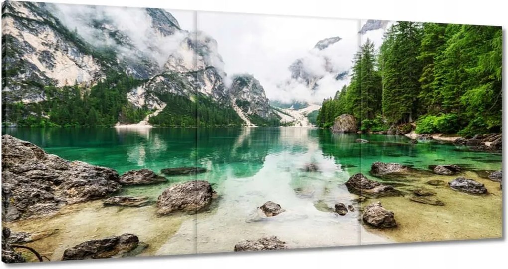 Vászonkép 60x30 Hegyi tó