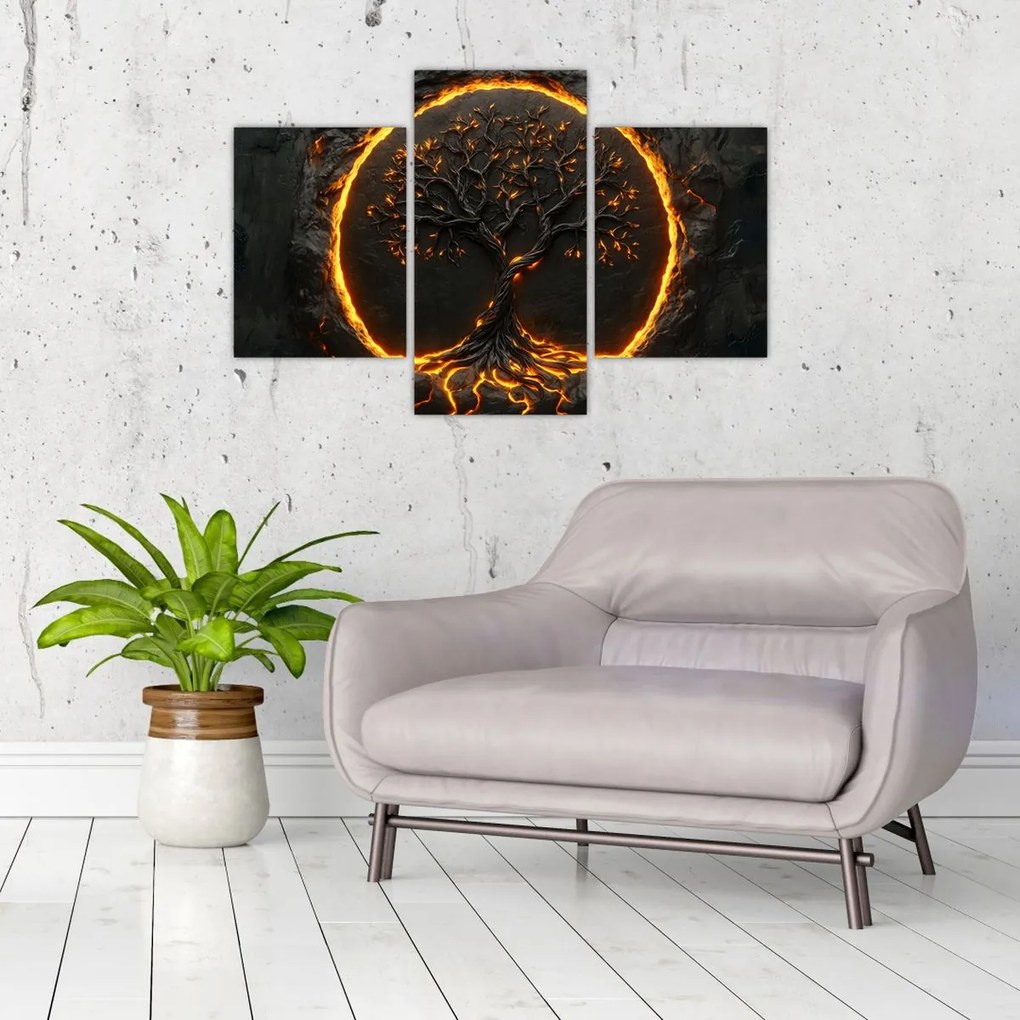 Kép – Életfa lávában II. (90x60 cm)
