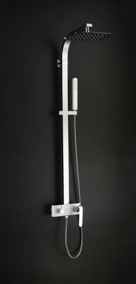 Zuhany Csaptelep Zuhanyoszloppal Fehér Króm