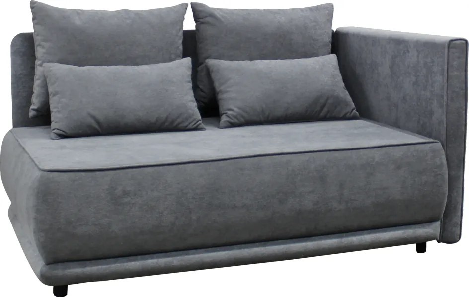 Kihúzható kanapé, szürke, jobbos, LIAMI