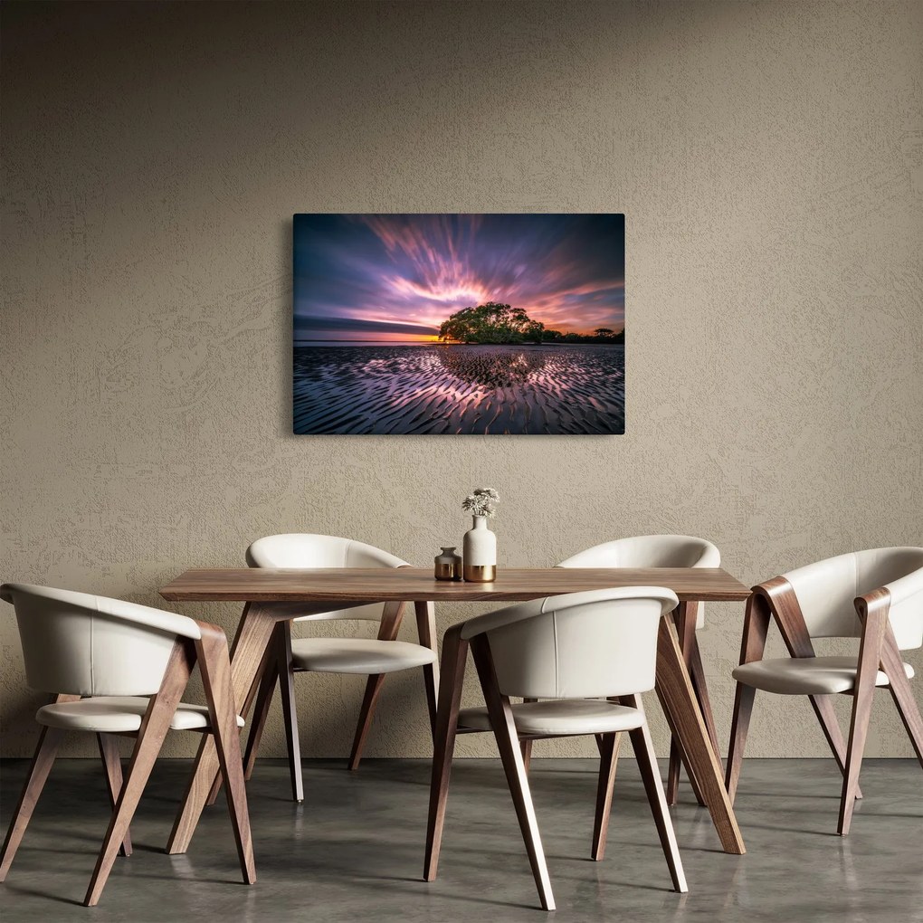 Egy fa a tengerparton képe (90x60 cm)