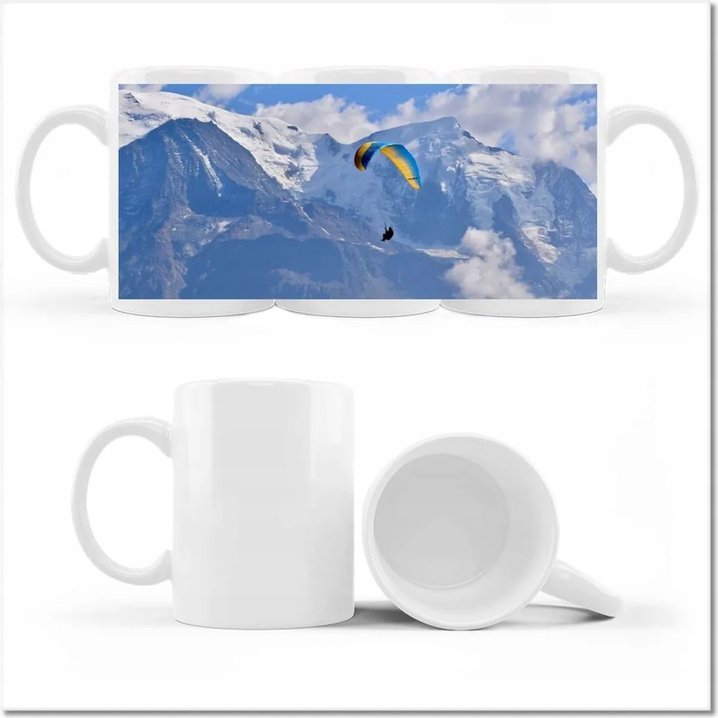 Ejtőernyő mintás bögre