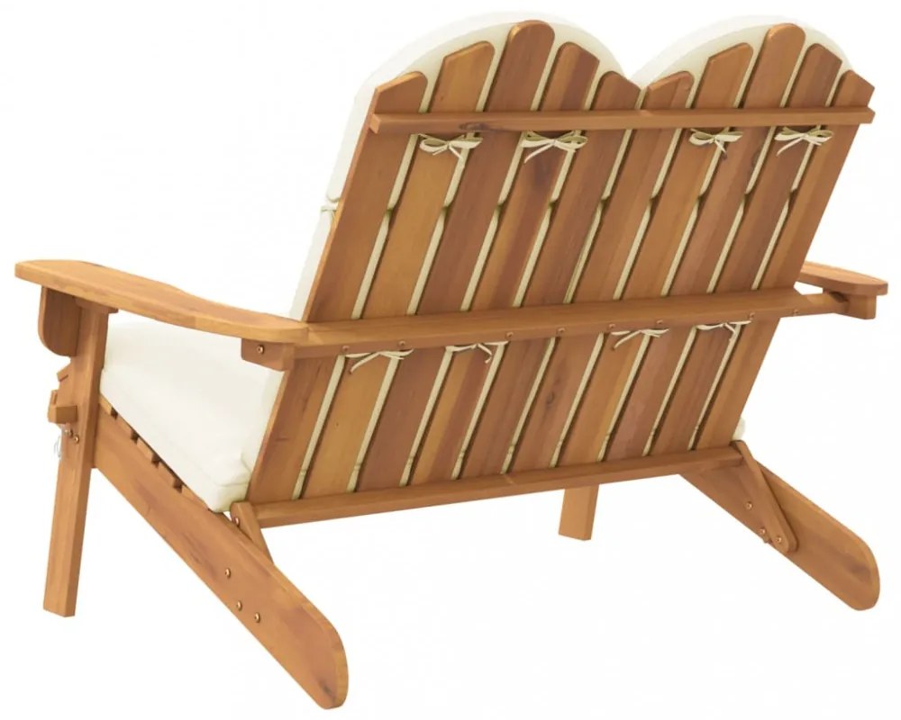 tömör akácfa Adirondack kerti pad párnával