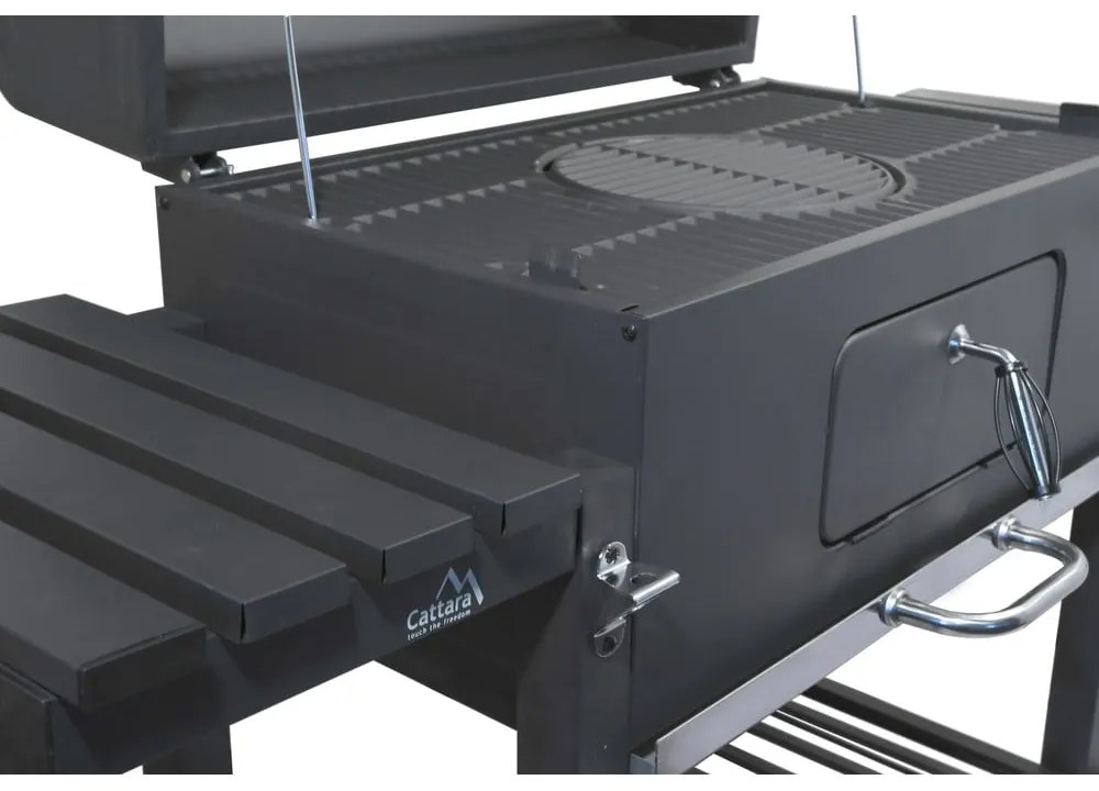 Royal Grande XXL fekete faszenes grillsütő - Cattara