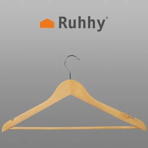 Ruhaakasztó 10db - fa Ruhhy 24492