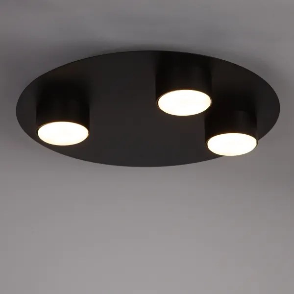 Mennyezeti lámpa STAR 3xGX53/12W/230V fekete