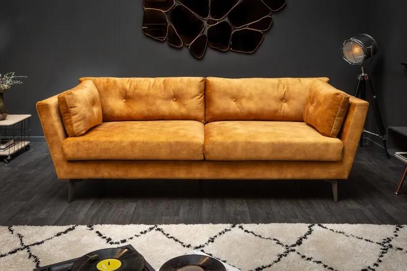 Marvelous kanapé 220cm mustáros sárga
