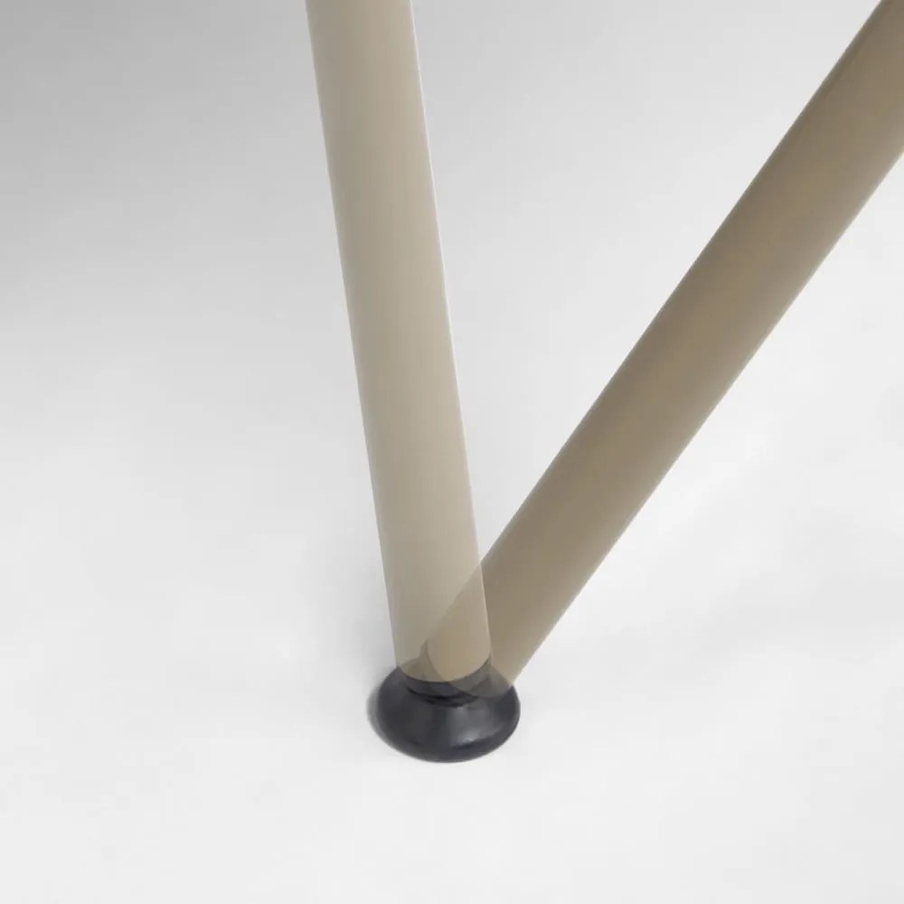 Bézs fém-műanyag kerti szék Surpika – Kave Home