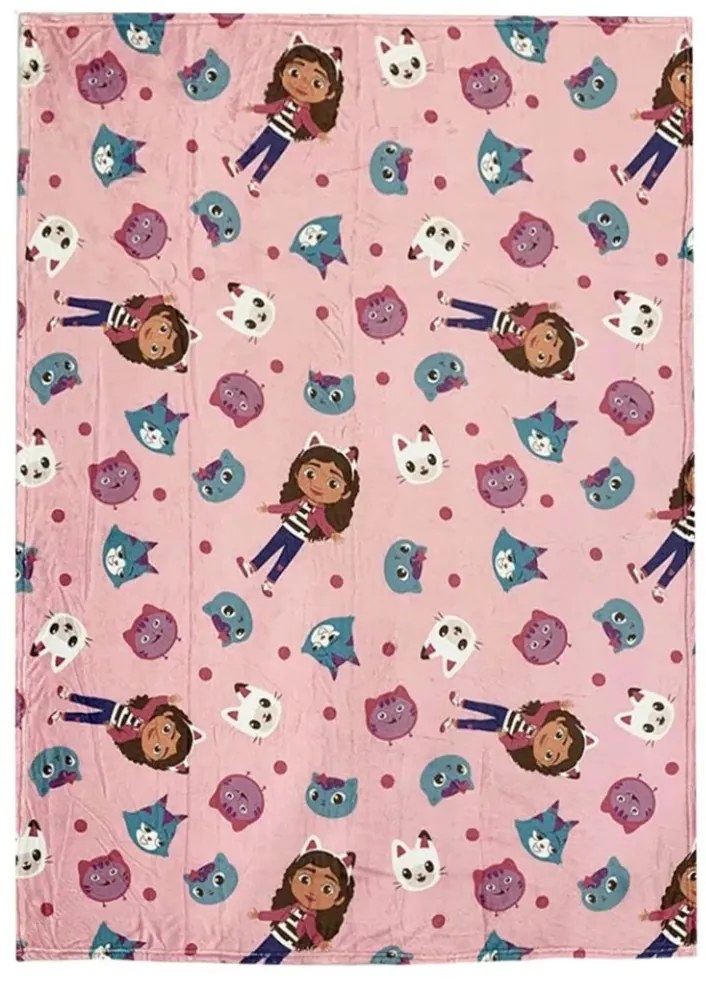 Gabi babaháza Cats flanel takaró 110x150cm