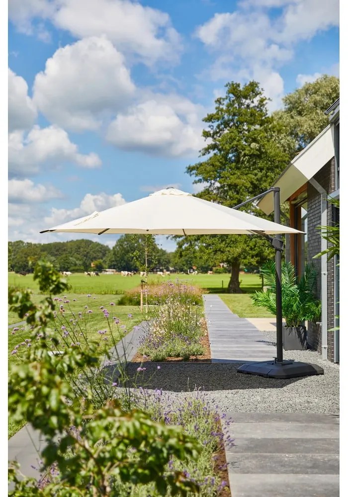 Bézs napernyő ø 350 cm Shadowflex Deluxe – Hartman