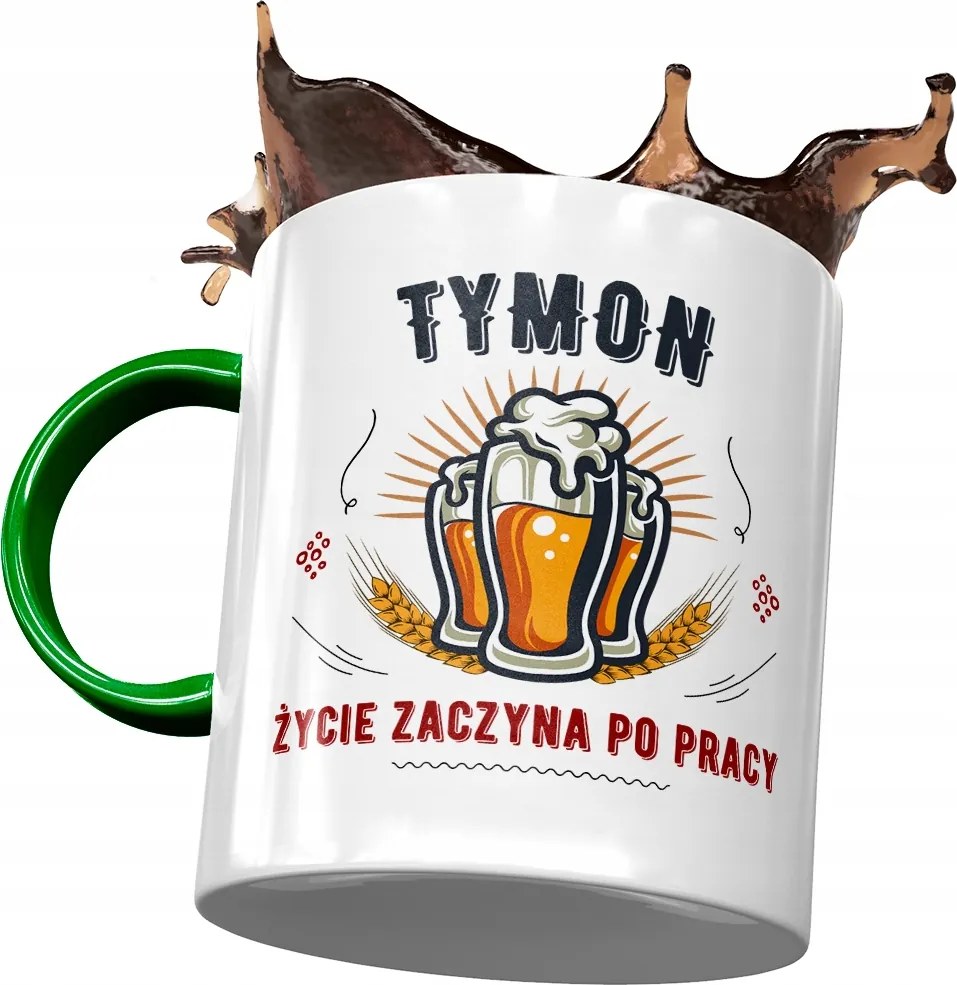 Zöld bögre Timon Férj Kolléga Ajándék Nyomtatott Fotóval