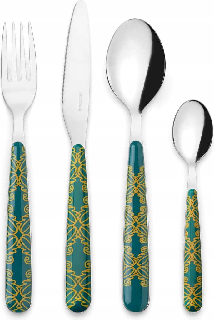 Guzzini Fusion Evőeszköz szett 24 db-os szett 6 személyes Zöld